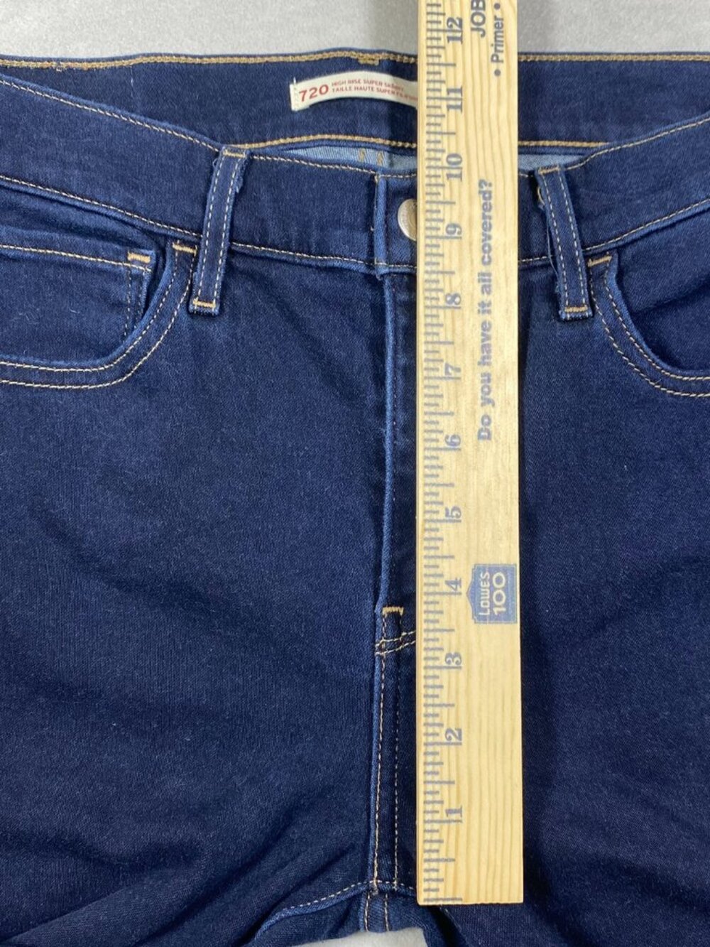 Levi's 720 High Rise Super Skinny Jeans Dark Wash 52797-0015 Womens Size 28x30 - Picture 13 of 15